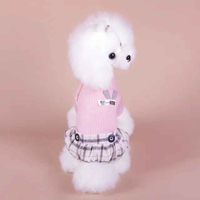 Puppy Dog's Four legged Autumn And Winter Clothes Pink - Shop at LoveMi