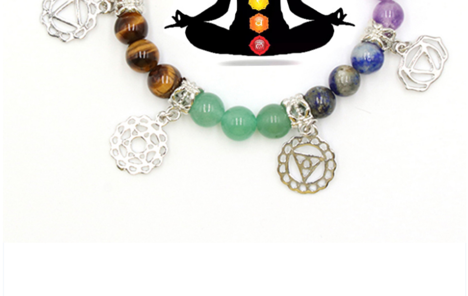 Seven Chakra Yoga Symbol Trinket Hand String