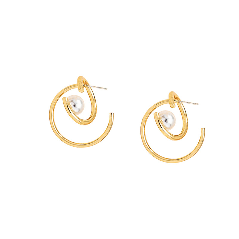 Net Red New Retro Design Pearl Earrings