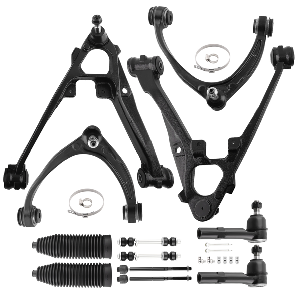 12pcs Front Upper Lower Control Arms FIT For Chevy Silverado GMC Sierra 1500 2007-2013