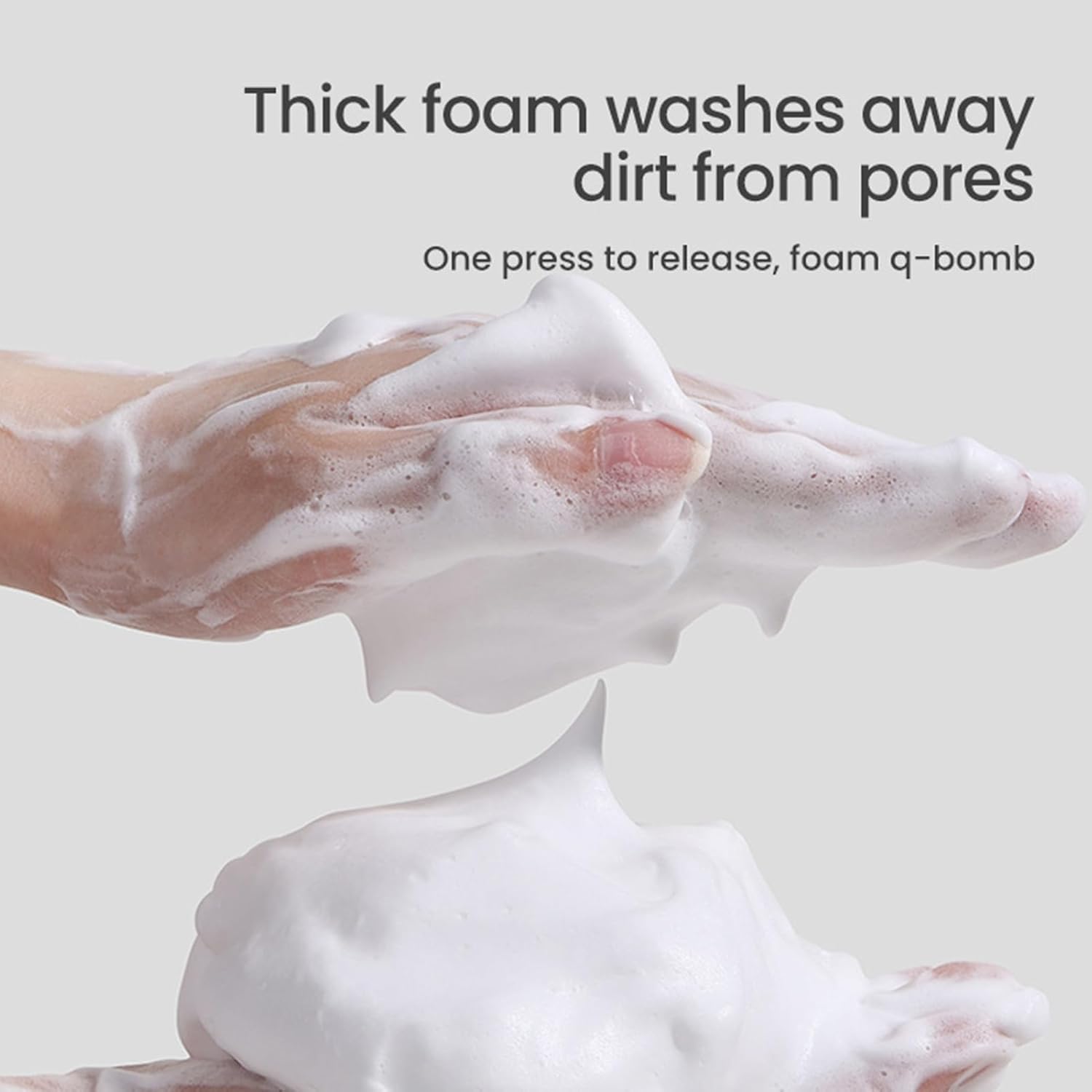 Facial Cleanser, Foaming Cleanser, Amino Acid Facial Cleanser With Facial Cleansing Brush For Men And Women