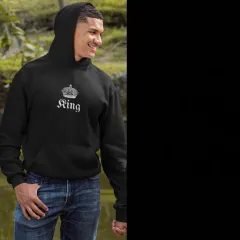 Hooded Solid Colour Versatile Loose Student Hoodie Youth Casual - King-L - View 1