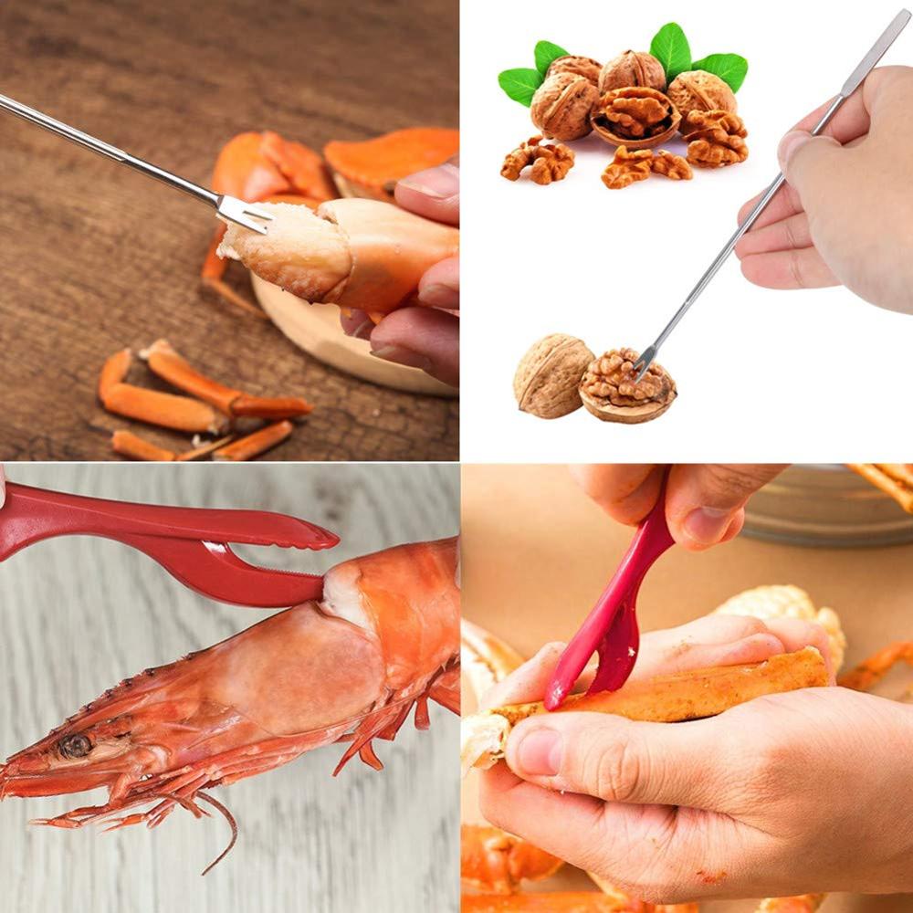 Title 2, 12Pcs Seafood Tools Crab Crackers Nut Cracker F...