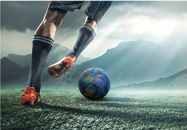 Machine Stitched Football Reflective Luminous