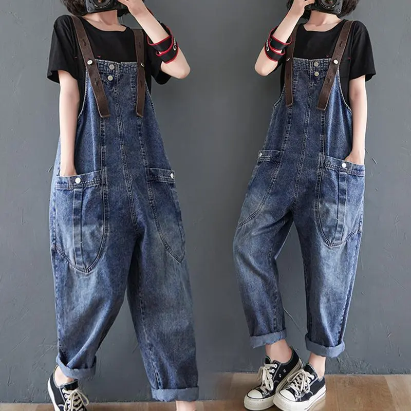 Women's Loose Overalls and Slim Student's