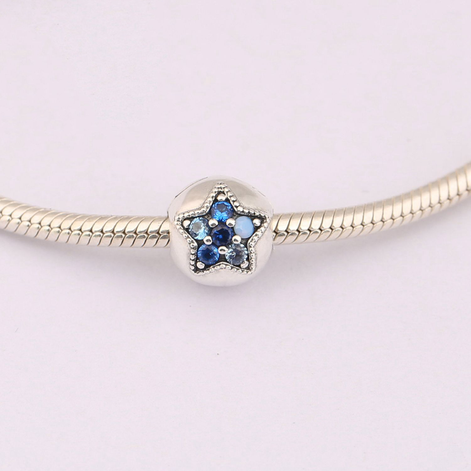 Title 5, Pulseira Prata 925 Com Diamantes E Estrelas Col...