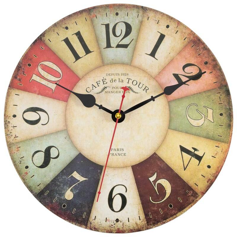 Large Wall Clock, 40x40cm Modern Farmhouse Style With Clear Roman Numerals, Perfect Large Kitchen Clock And Large Wall Clocks For Living Room, Ideal For Bedroom, Cafe, Hotel Decor  No Batteries