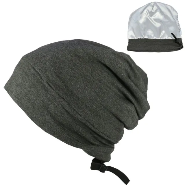 Spring And Autumn Adjustable Men's Satin Lined Hood Dark Grey - Shop at LoveMi