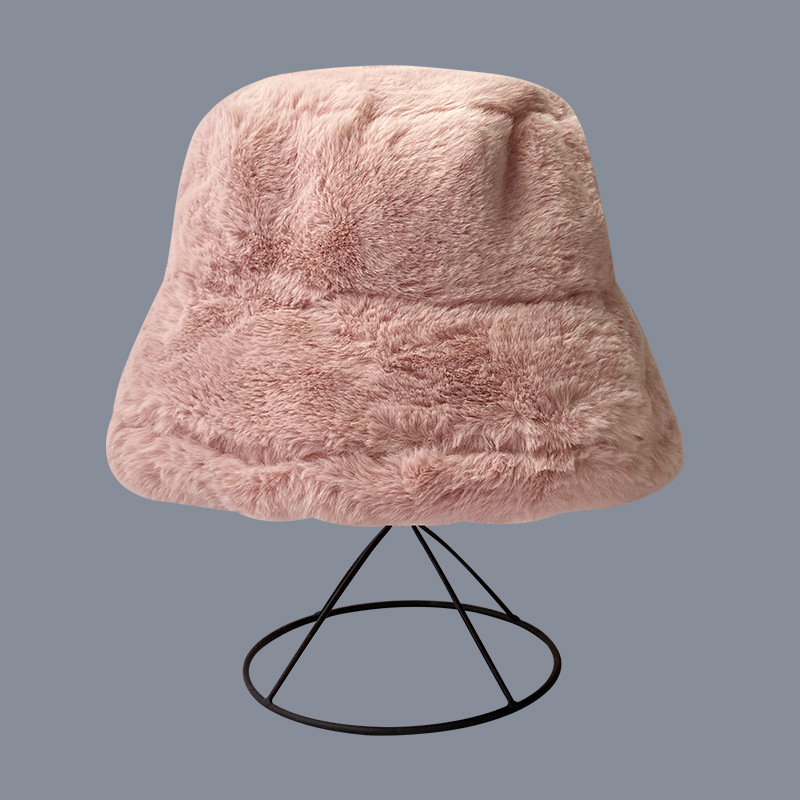 Women's All-match Cold Protection Warm Fisherman Hat Plush Basin Hat