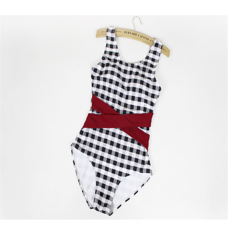 Title 10, Large halter one-piece triangle swimsuit