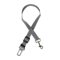 Pet Supplies Dog Car Dog Seat Belt Harness Leash Dog Collar Adjustable Seatbelt Leash For Small Medium Dog Travelling Accessories - Grey - View 1