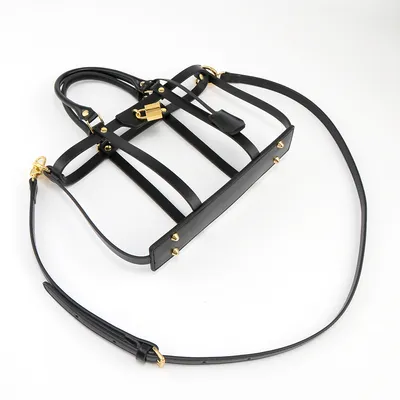 Leather Case One Shoulder Cross Body Underarm Bag Set Black - Shop at LoveMi