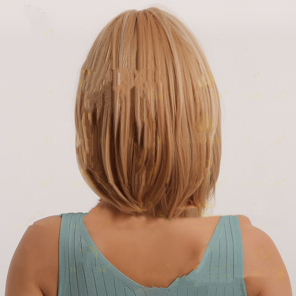 Gloden Mixed Color BoBo Wig New Synthetic Women's Wig — foto 3