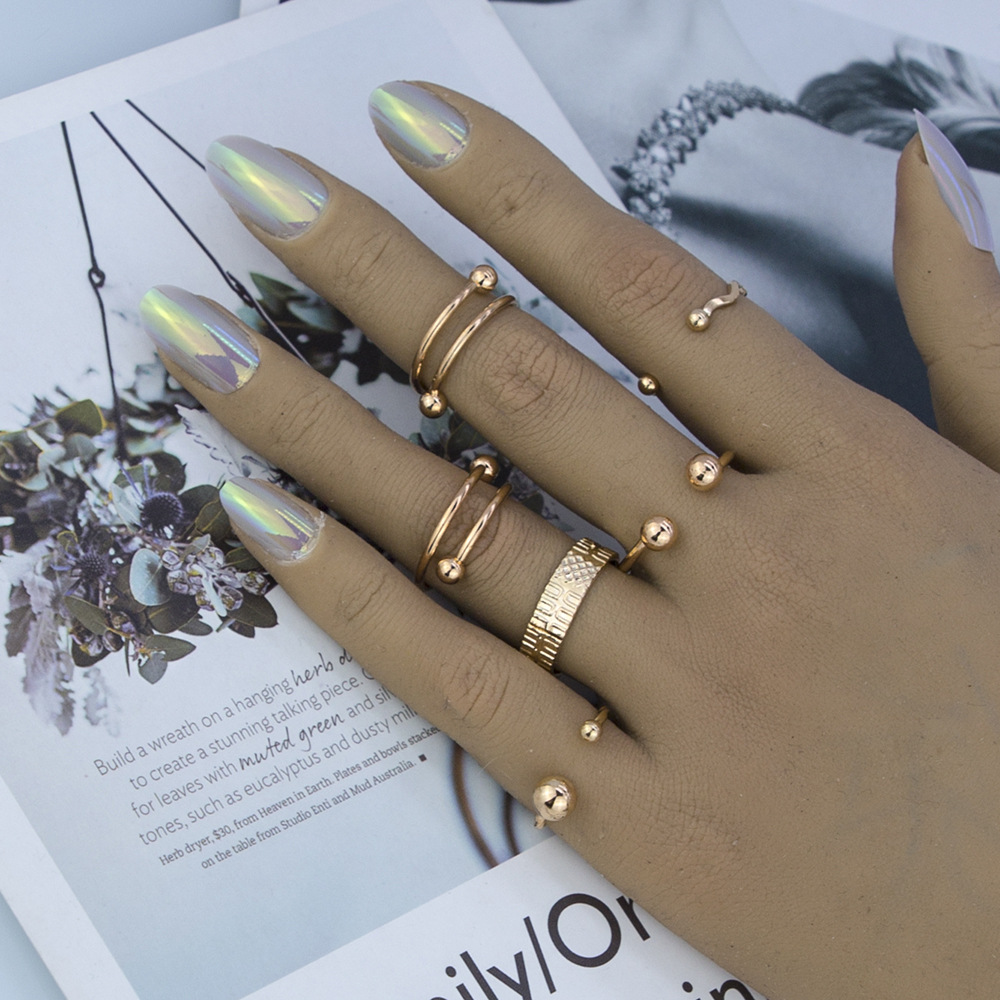 Six-Piece Ring Female Hand Jewelry