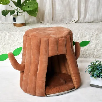Cat House Cat Kennel Cat Supplies Pet Nest Cage Cat Nest Cat Pet Nest Cat Home Cat Room Brown Pet Nest Plush Cat Bed Nest Cat Cute Cat Cage - Brown