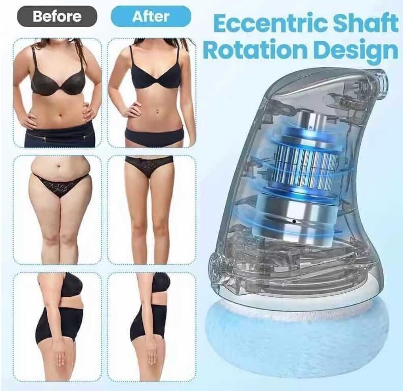 Electric Body Sculpt Massager Slimming Machine, EMS Skin Tightening Massager With 5 Heads For Belly Arms Legs Butt, Cordless Handheld UK