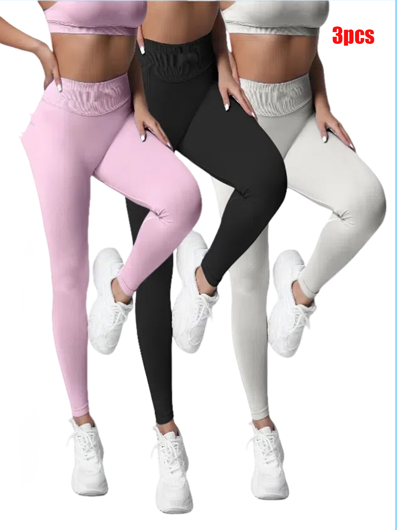 3pcs-Workout Leggings Must-Have For Sports Fitness
