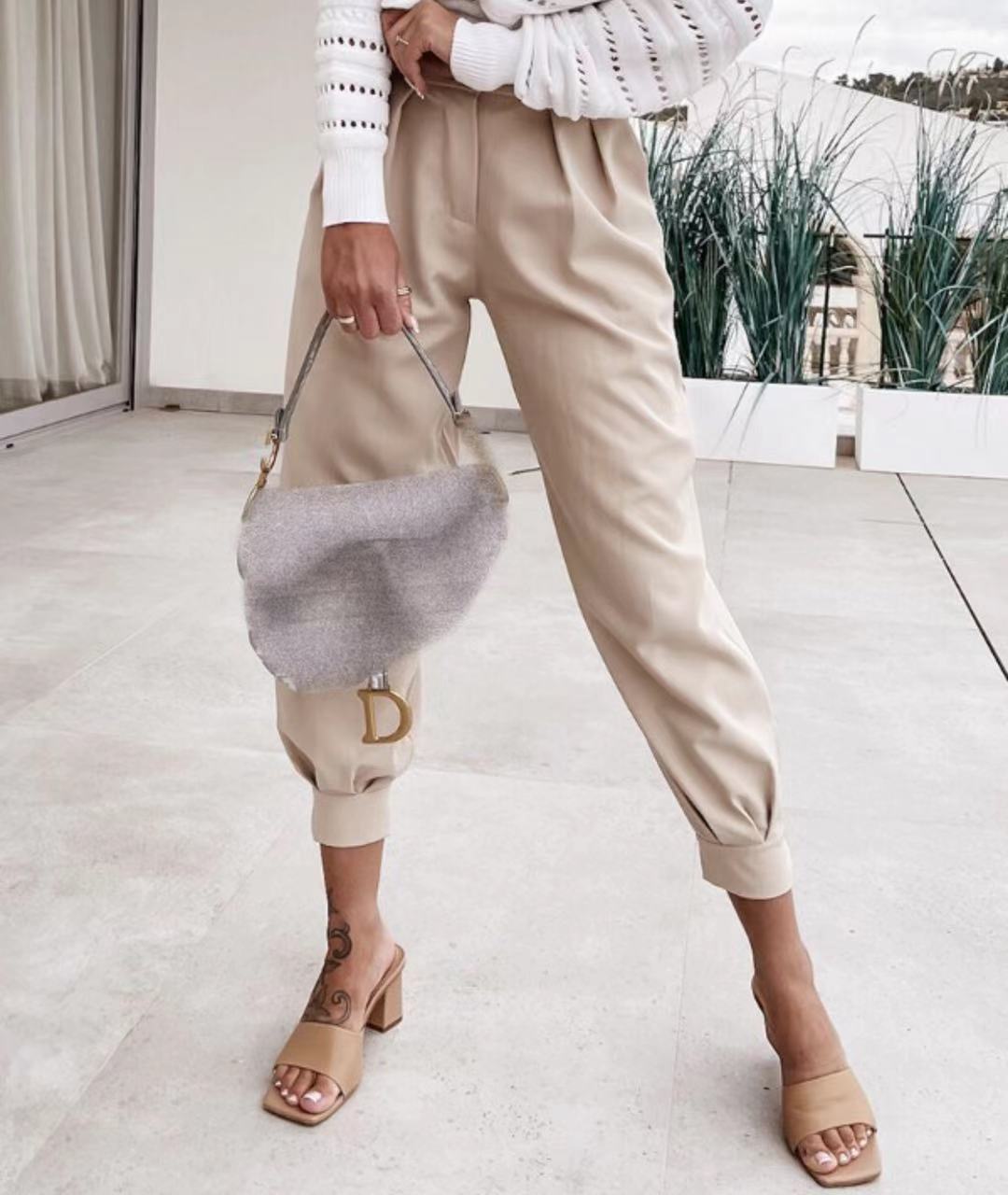 Thin Nine-point Harem Pants Casual Overalls