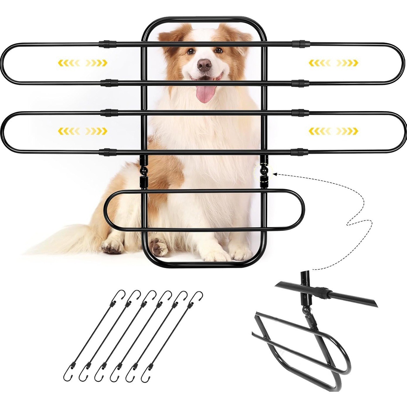 Barrière de voiture pour chien, facile à assembler et à installer – Image 6
