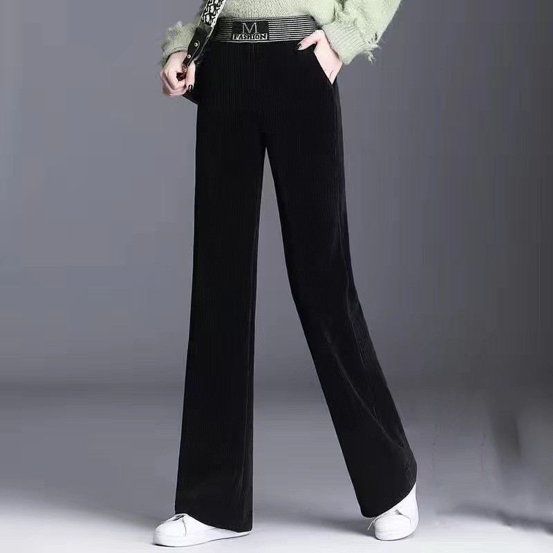 Title 10, Corduroy Wide-leg Pants Padded Corduroy High Waist