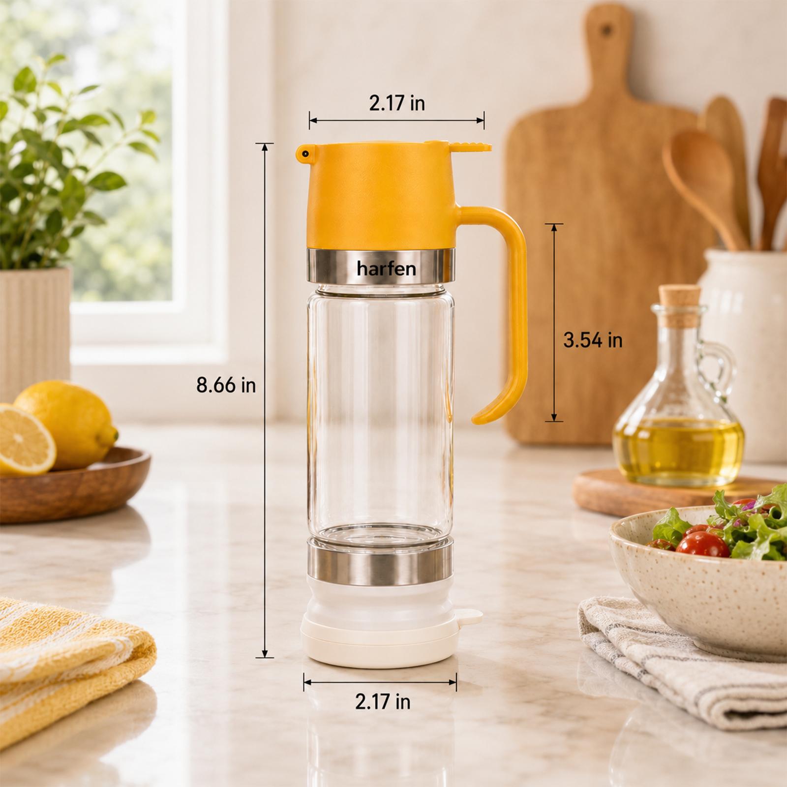 Glass Honey Dispenser Jar With Handle, Auto Flip Lid, Household Honey Storage Bottle,Self-pickup Only image 21