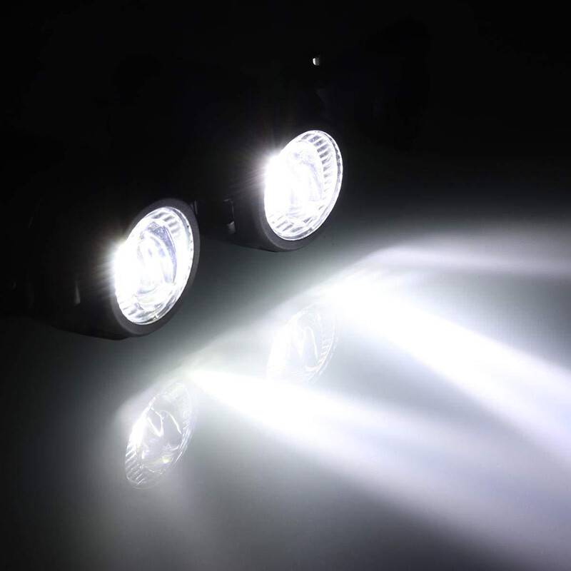 2x Black Motorcycle LED Spot Light Auxiliary Headlight Driving Fog Lamp — image 5