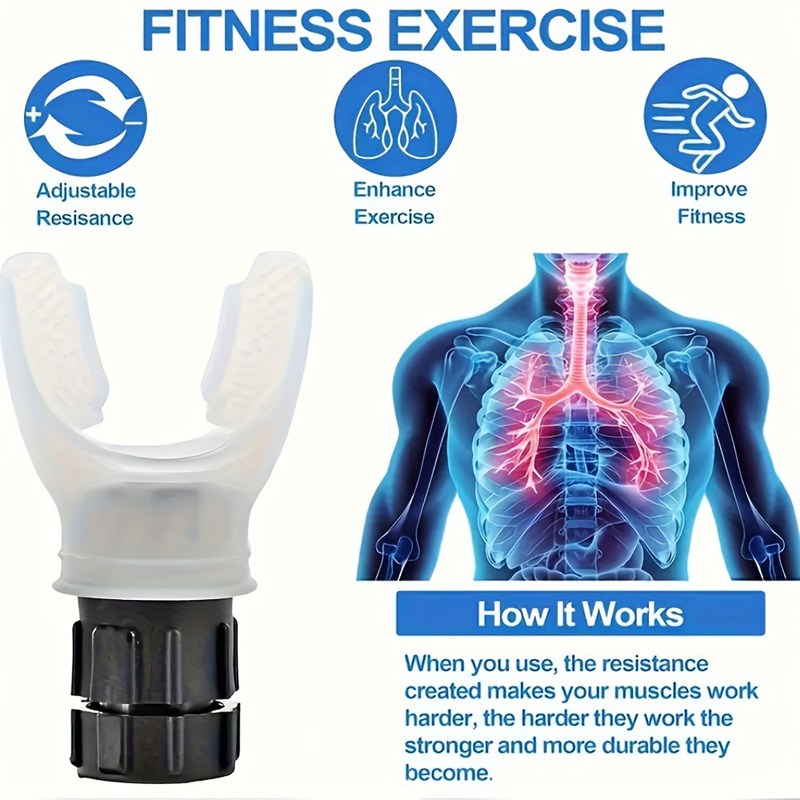 Breathing Exercise Device For Lungs, Breathing Exerciser Trainer, Deep Breathing Lung Exerciser Device, Adjust… - 11