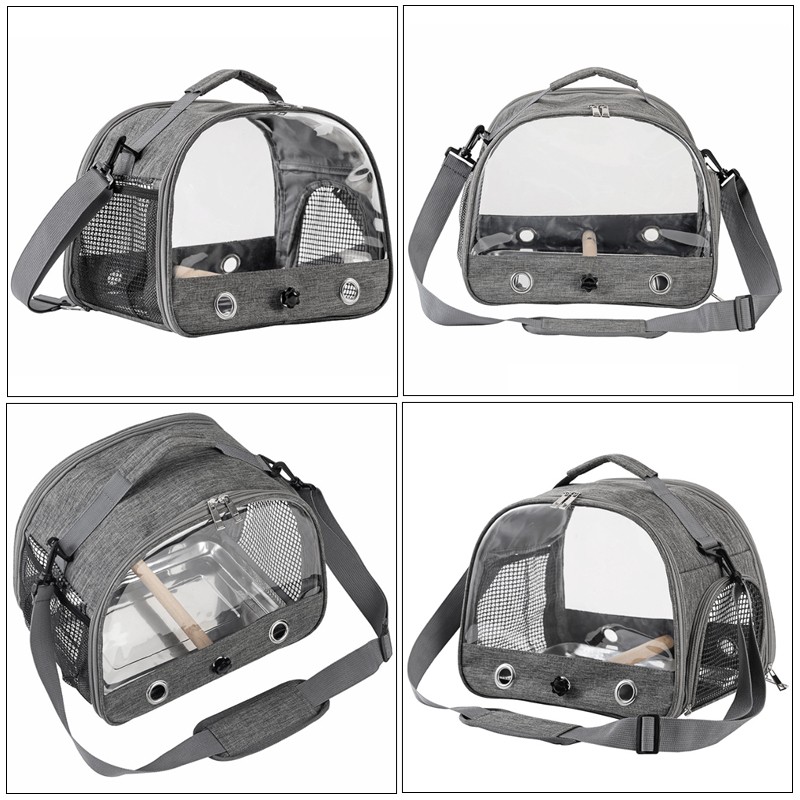 Transport Bird Carrier Cage Parrot Backpack Bag For Birds Outdoor Travel Pet New — foto 11
