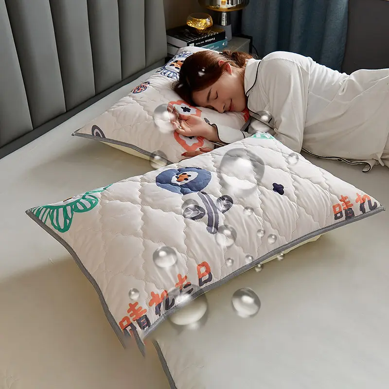 Pair Pack Waterproof Head Oil Resistant Latex Pillow Protectors
