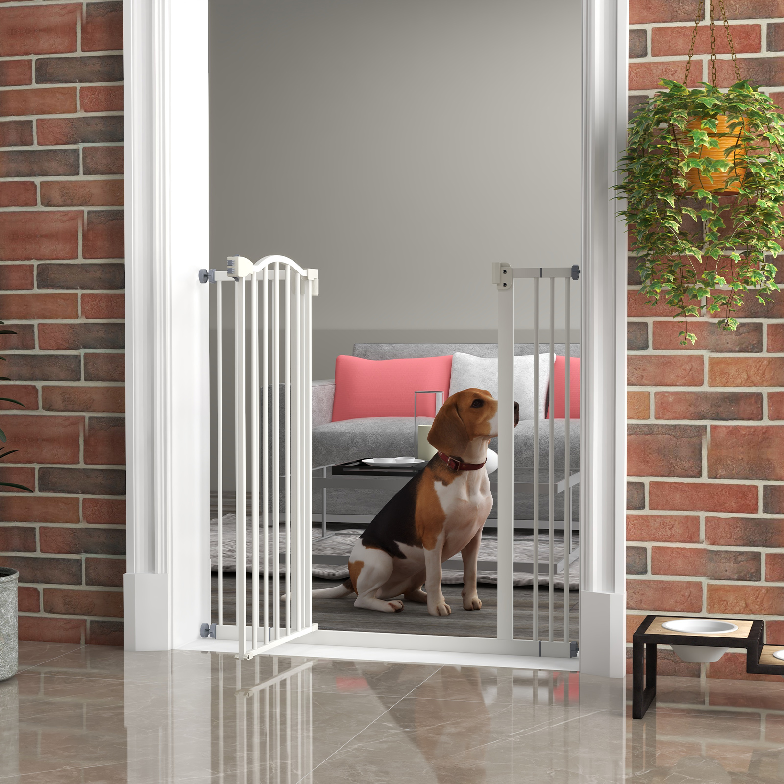 Metal Material,74-100 Cm Adjustable Pet Safety Door With Automatic Closing — image 9