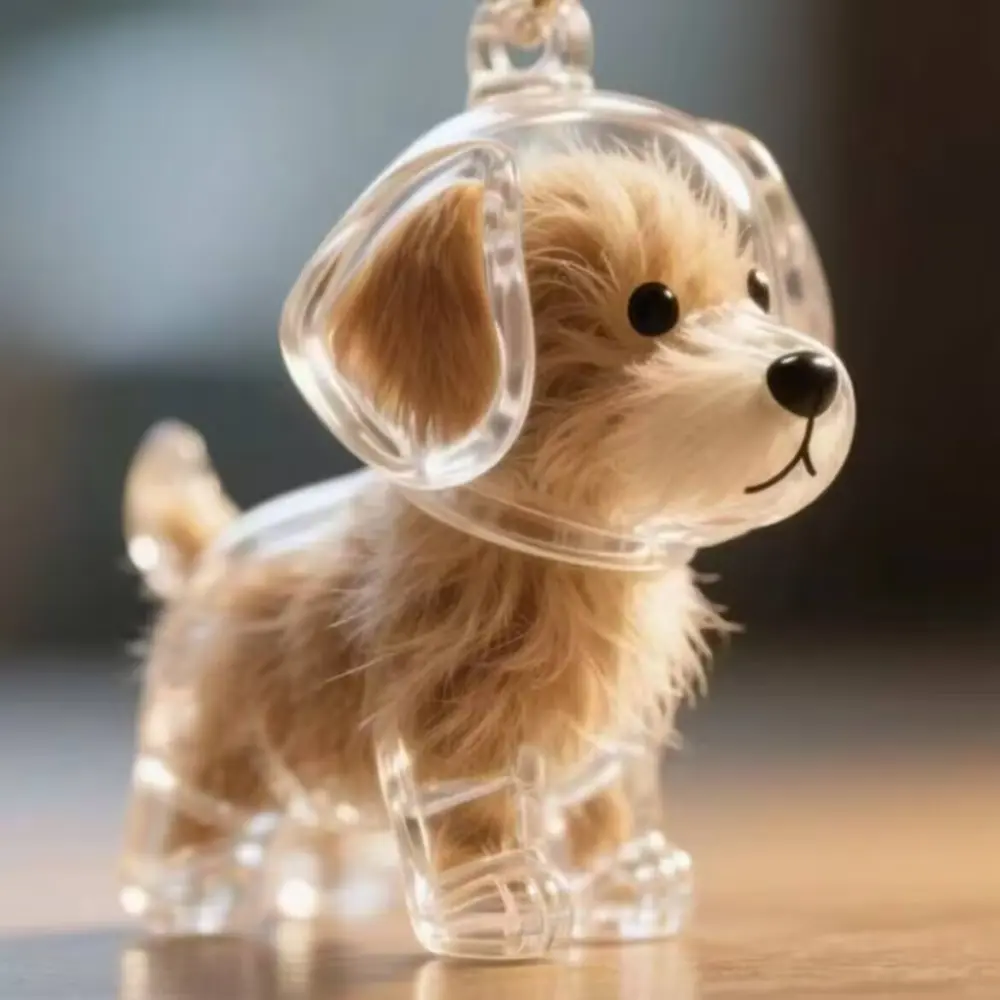 Transparent Fur Storage Box for Puppies Adorable Animal Fur