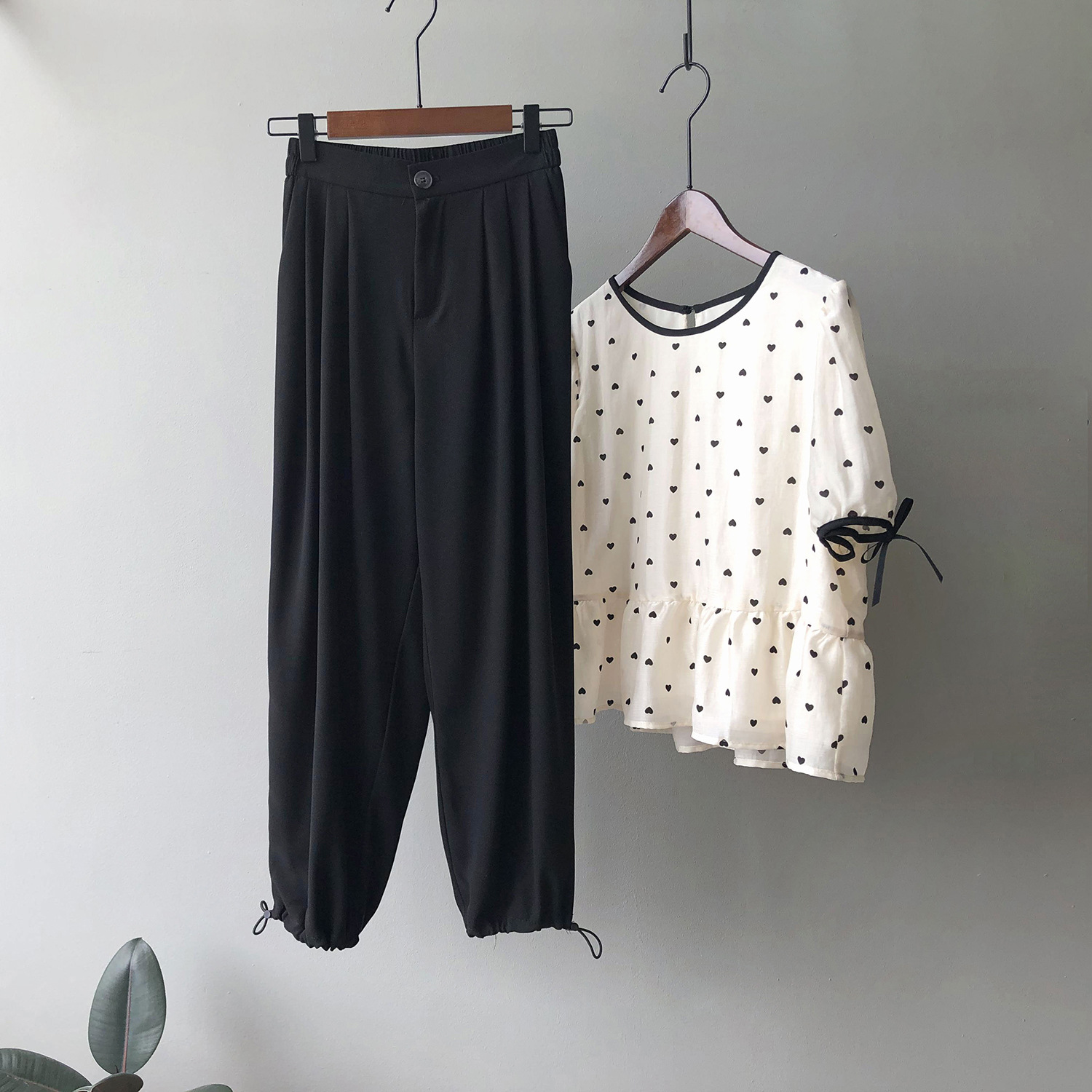 Korean Version Of The Thin Section Is Thin And Waisted Casual Pants