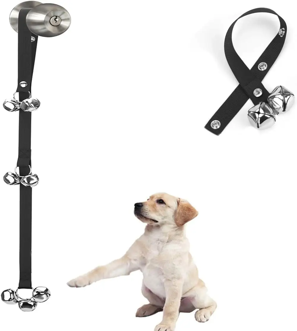 Upgraded Puppy Bells Dog Doorbells for Door Knob Potty