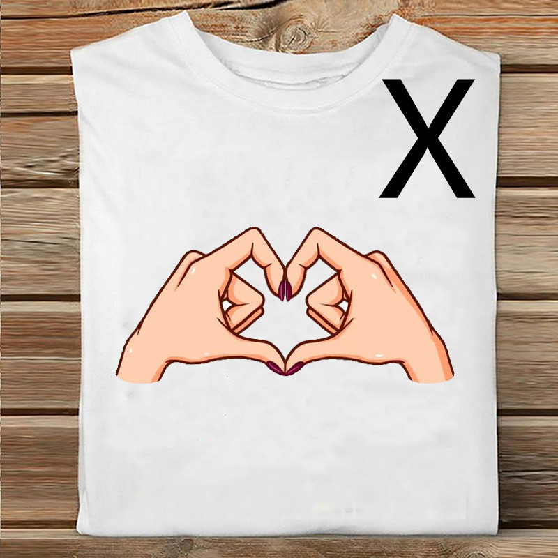 تيشيرت نسائي فضفاض بطبعة وياقة دائرية للبس اليومي