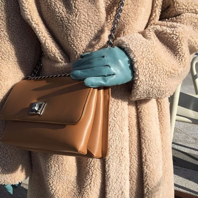 Five Finger PU Leather Gloves For Cycling