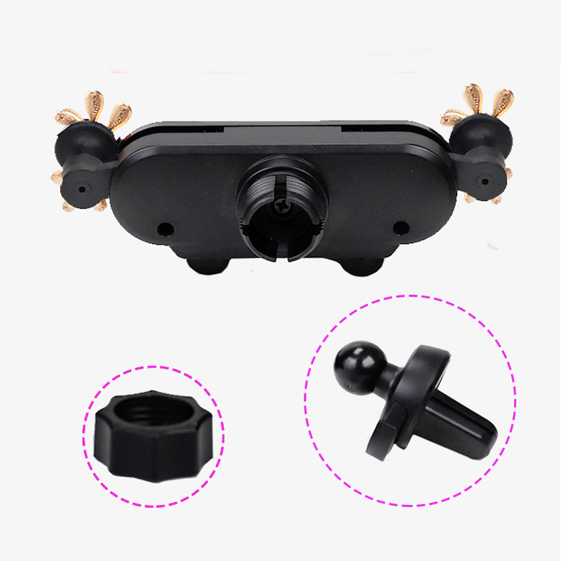 Car Mobile Phone Female Bracket Navigation Air Outlet Cute Fixed Drill - Image 4