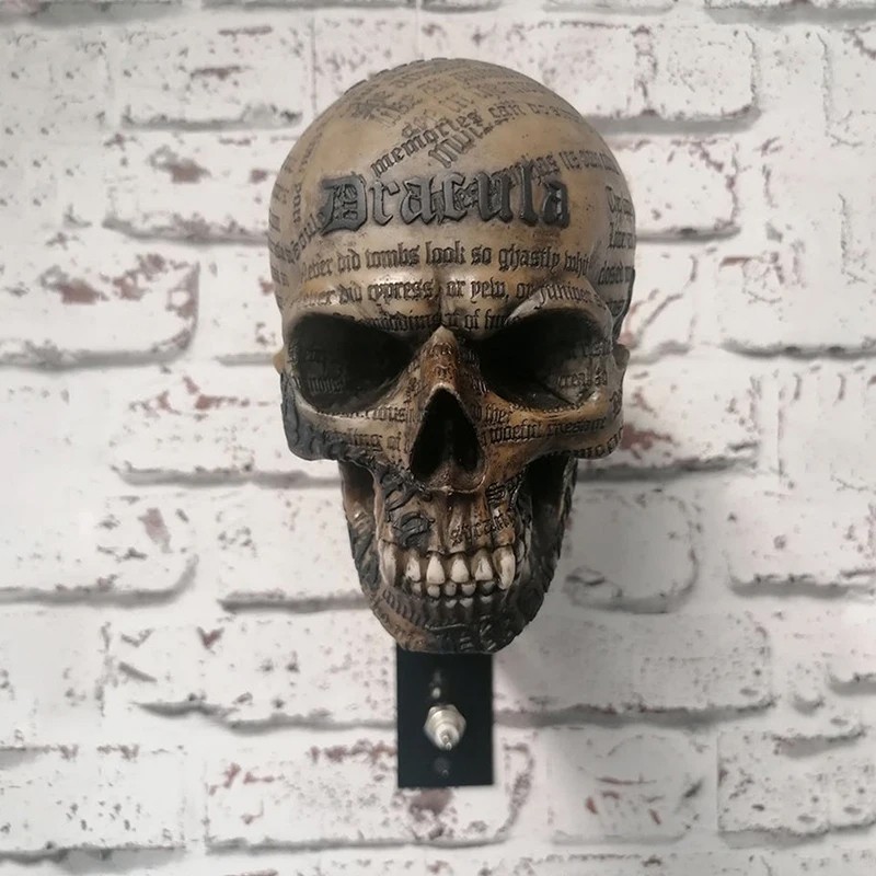 Halloween Motorcycle Helmet Holder Rack Wall Mount Hat Stand Display Skull — image 6