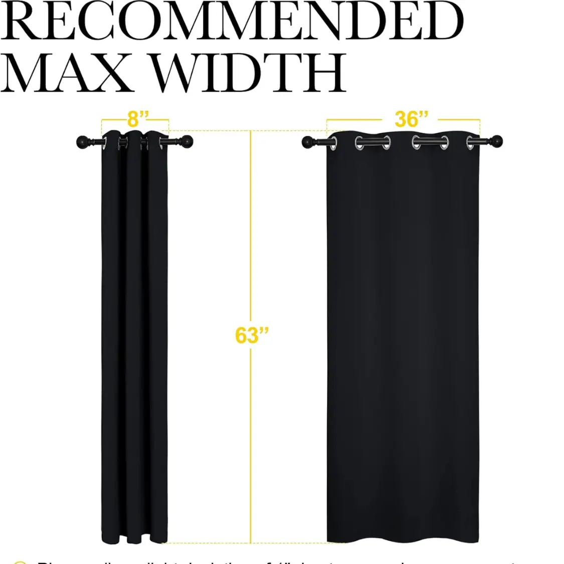 Halloween Pitch Black Solid Thermal Insulated Grommet Blackout