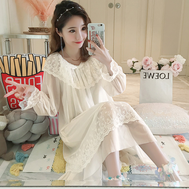 Title 3, Retro Sweet Fairy Lace Mesh Beautiful Long-slee...