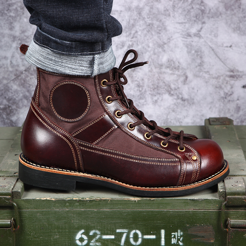 Title 5, Herren Retro Outdoor Freizeitschuhe aus Leder, ...