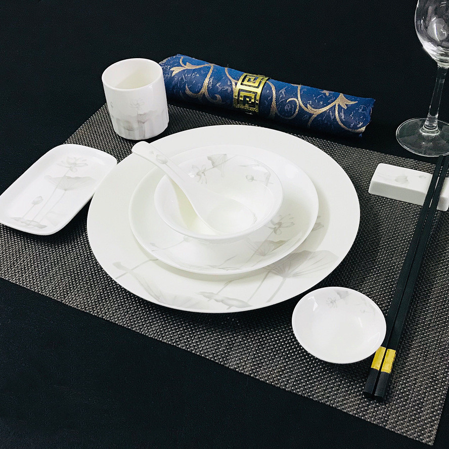 Title 2, Chinese Restaurant Hotel Set Table Ceramic Dish...