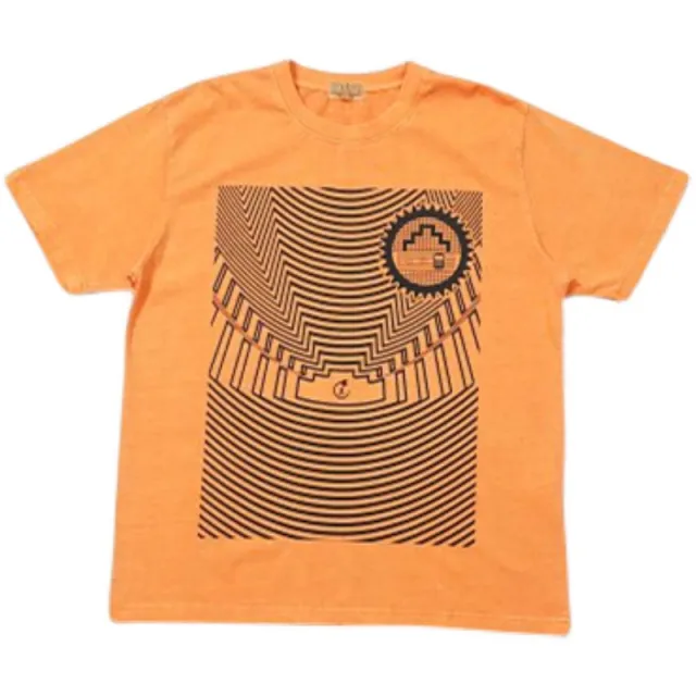 Short sleeved Orange Striped Lines Orange - Shop at LoveMi