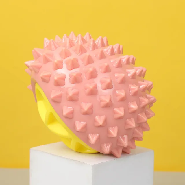 Durian Shaped Sounding Chew Toy Pink - Shop at LoveMi