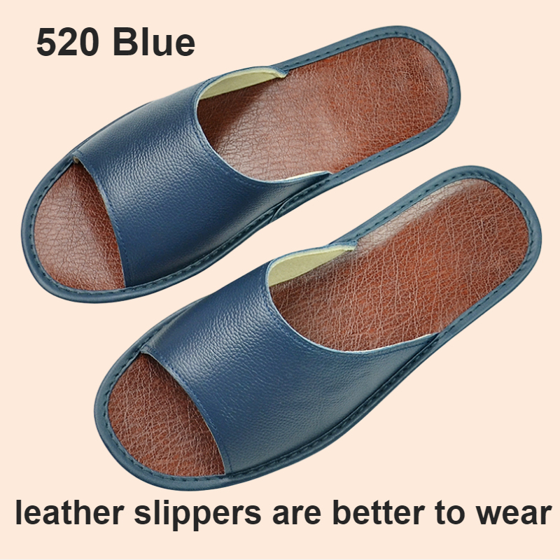 Title 3, Widened Plus Size Leather Slippers