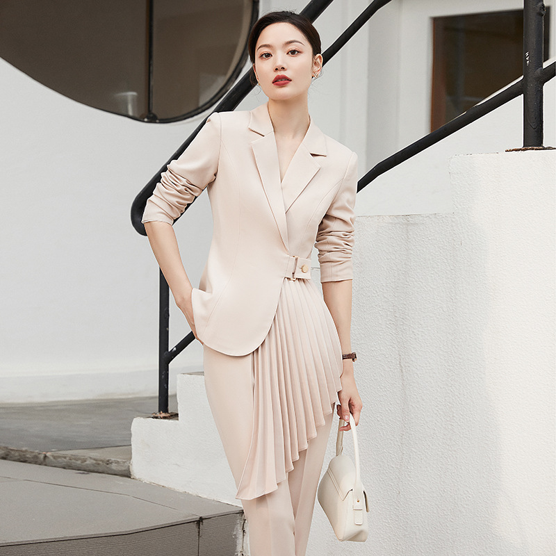 Korean Fashion Temperament President Formal Dress Small Suit Two-piece