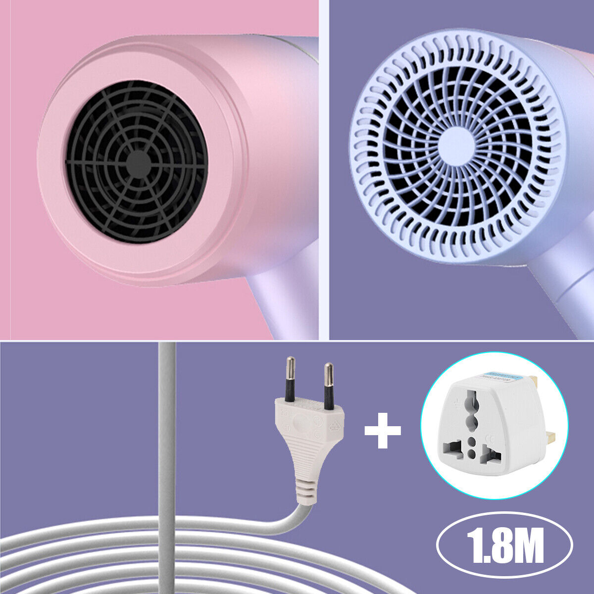 Hair Dryer Household Electric Negative Ionic Hairdryer Foldable — image 7