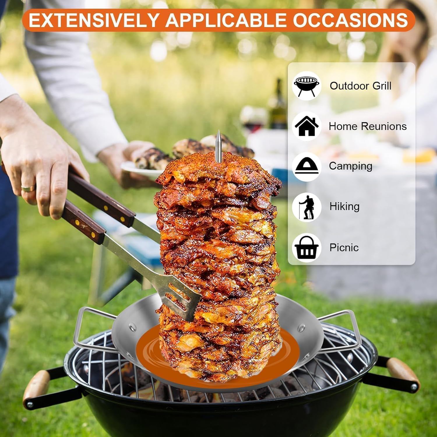 Al Pastor Skewer For Grill, Stainless Steel Vertical Brazilian5088 — image 4