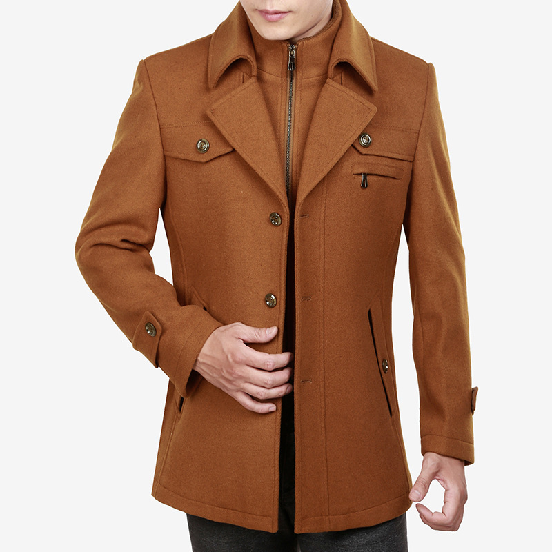 Title 3, Nouveau manteau épais en laine pour homme. Chau...