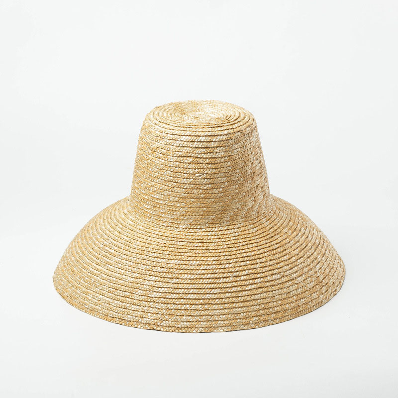 Title 12, Vintage High Top Big Brim Straw Hat