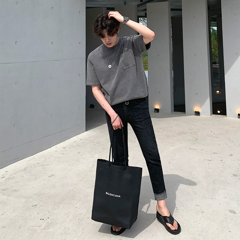 Men's Vintage Wash Worn Short Sleeves